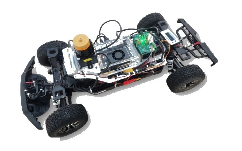 The 1/10-scale F1TENTH car used in the workshop