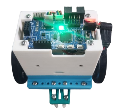 Two-wheeled self-balancing robot with an STM32 controller board